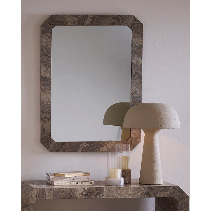 Miroir mural en bois Ravine