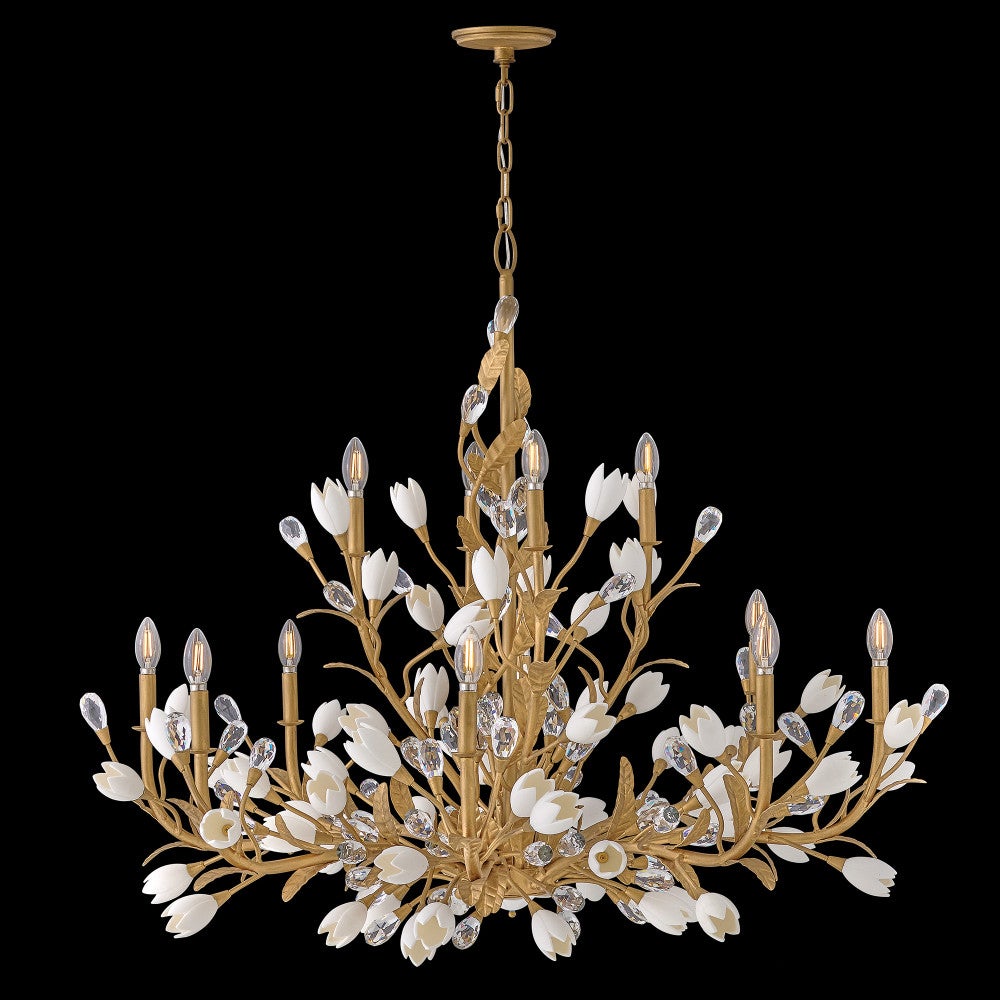 Fredrick Ramond FR32206BNG Yvette Chandelier in Burnished Gold