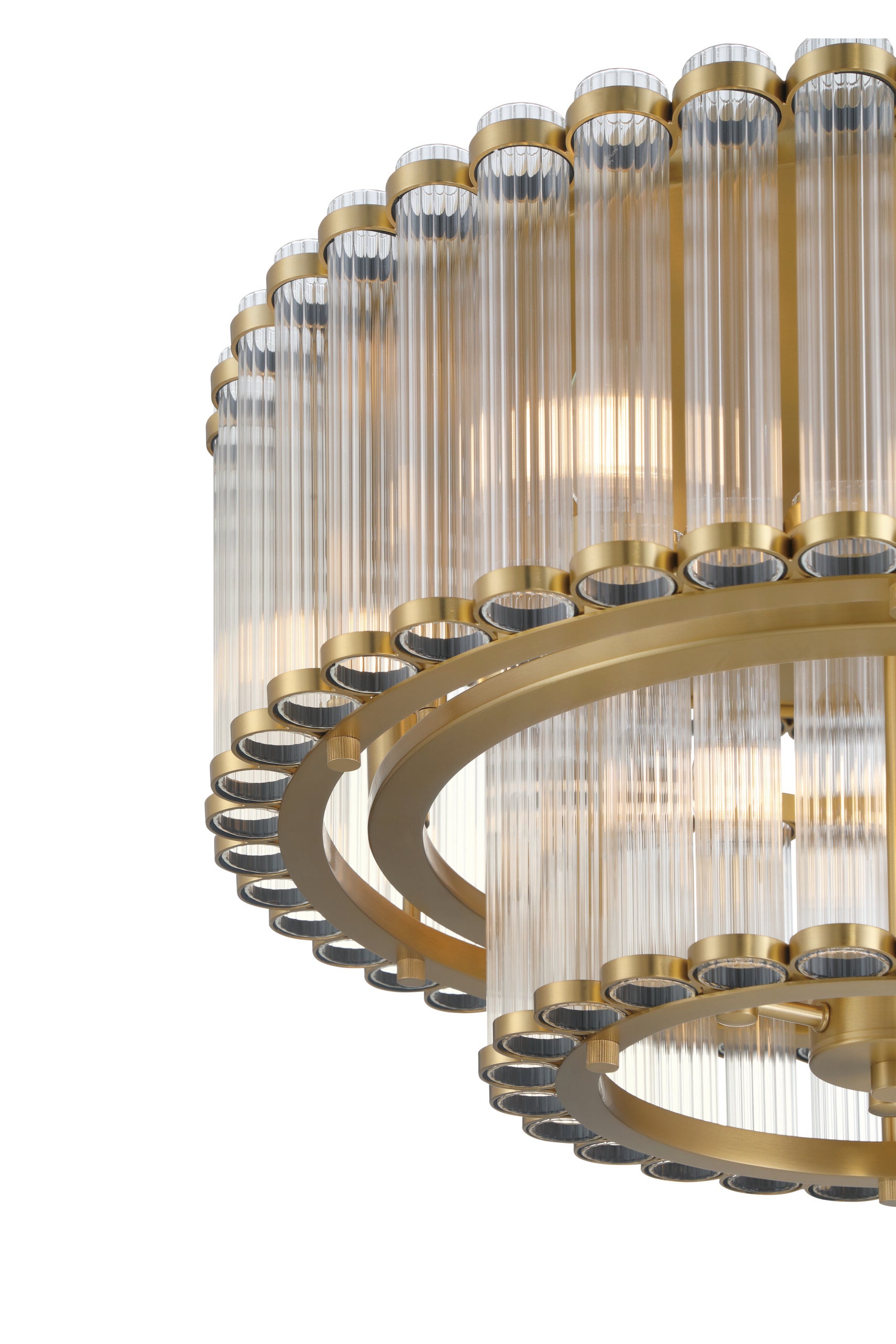 Eurofase 49185-010 Glasbury LED Flush Mount in Gold