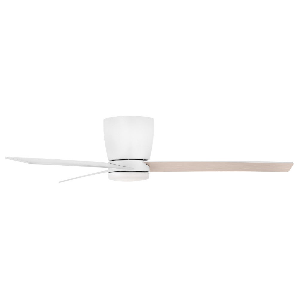Plafonnier LED Ari Hinkley Lighting 910852FMW-LDA Ventilateur  en blanc mat