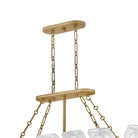 Fredrick Ramond FR46915BNG Fleur Linear Chandelier in Burnished Gold