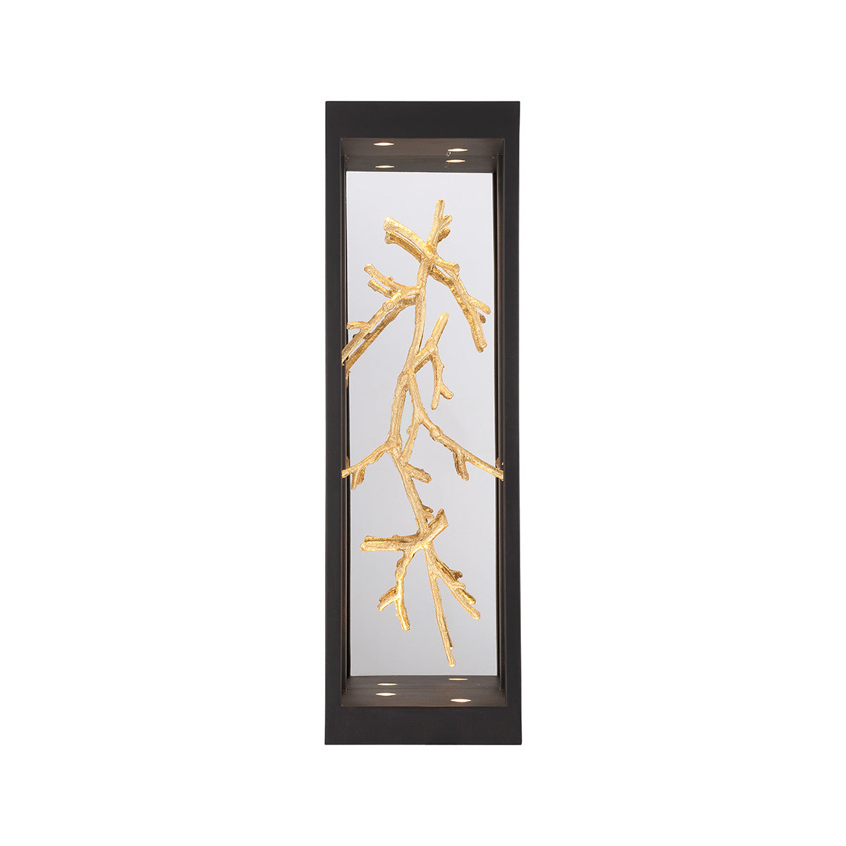 Eurofase 45699-016 Aerie LED Outdoor Wall Sconce in Gold-Black