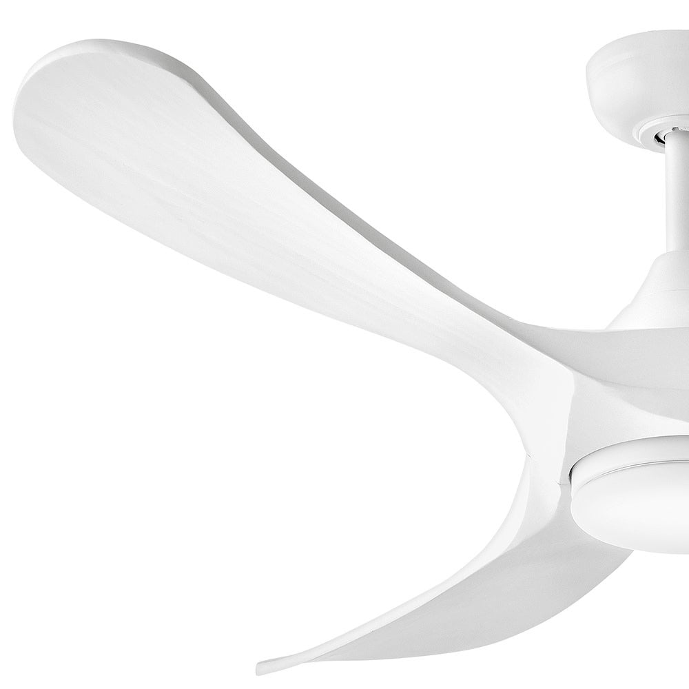 Luminaire intelligent à DEL Hinkley Lighting 903856FWW-LDD Swell Ventilateur  en blanc mat