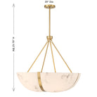 Savoy House 7-1451-4-322 Chalfont Suspension en laiton chaud