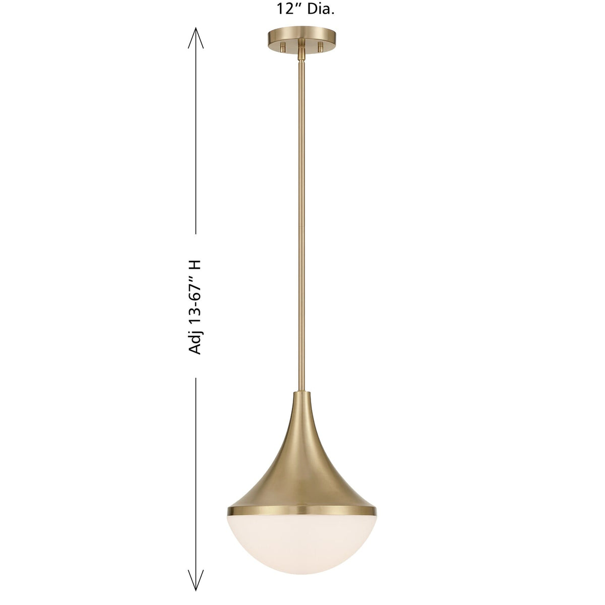 Savoy House 7-2777-1-127 Ogdon Pendant in Noble Brass