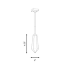 Savoy House 7-6121-1-127 Leland Pendant in Noble Brass
