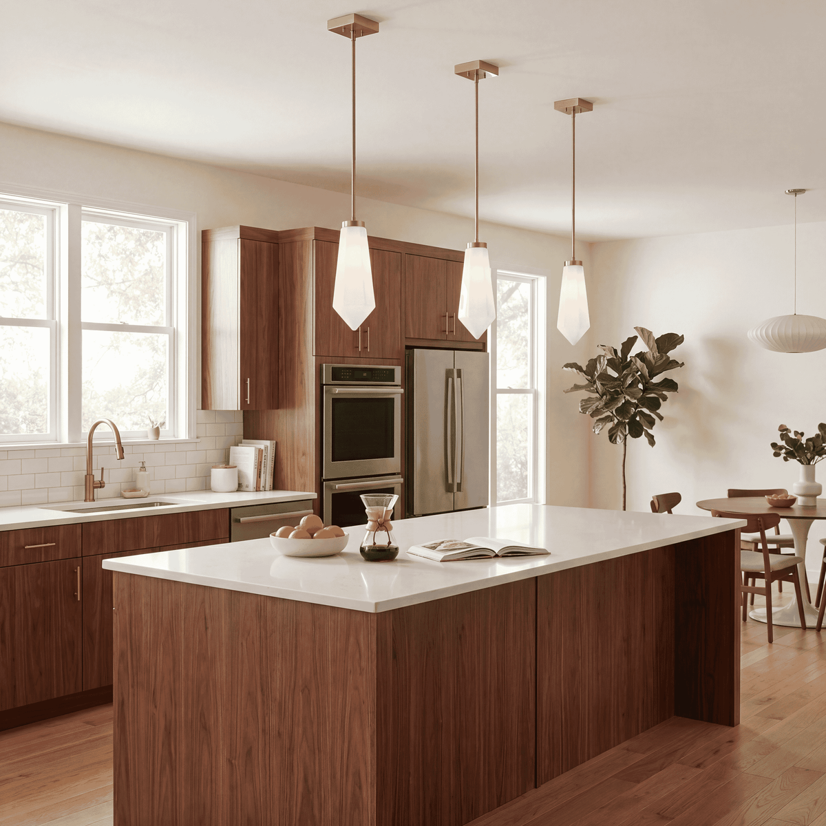 Savoy House 7-6121-1-127 Leland Pendant in Noble Brass