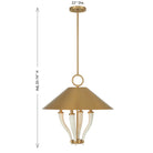 Savoy House 7-6308-4-322 Hearne Suspension en laiton chaud