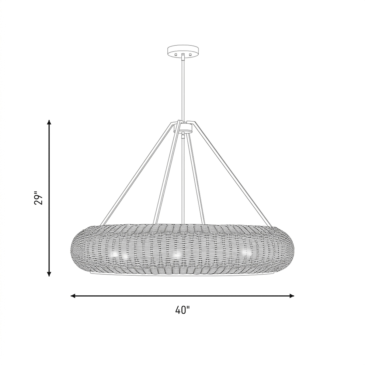 Savoy House 7-8301-6-322 Gaia Suspension en laiton chaud
