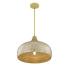 Savoy House 7-9877-1-336 Kemp Pendant in Ivory and Gold Shell