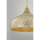 Savoy House 7-9877-1-336 Kemp Pendant in Ivory and Gold Shell