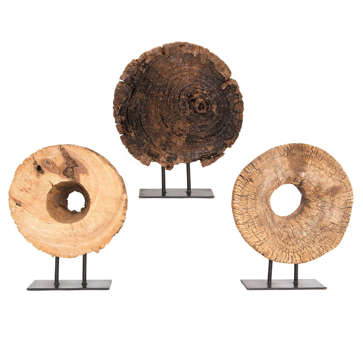 Wood Half Ukhli Wheel on Stand