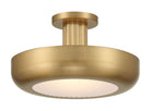Europhase 50389-025 Macey LED Semi-Plafonnier en laiton antique