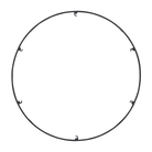 Visual Comfort Modern Collection 700TRSRNGR618B Trellis Spacer Round