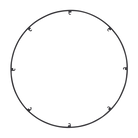 Visual Comfort Modern Collection 700TRSRNGR824B Trellis Spacer Round