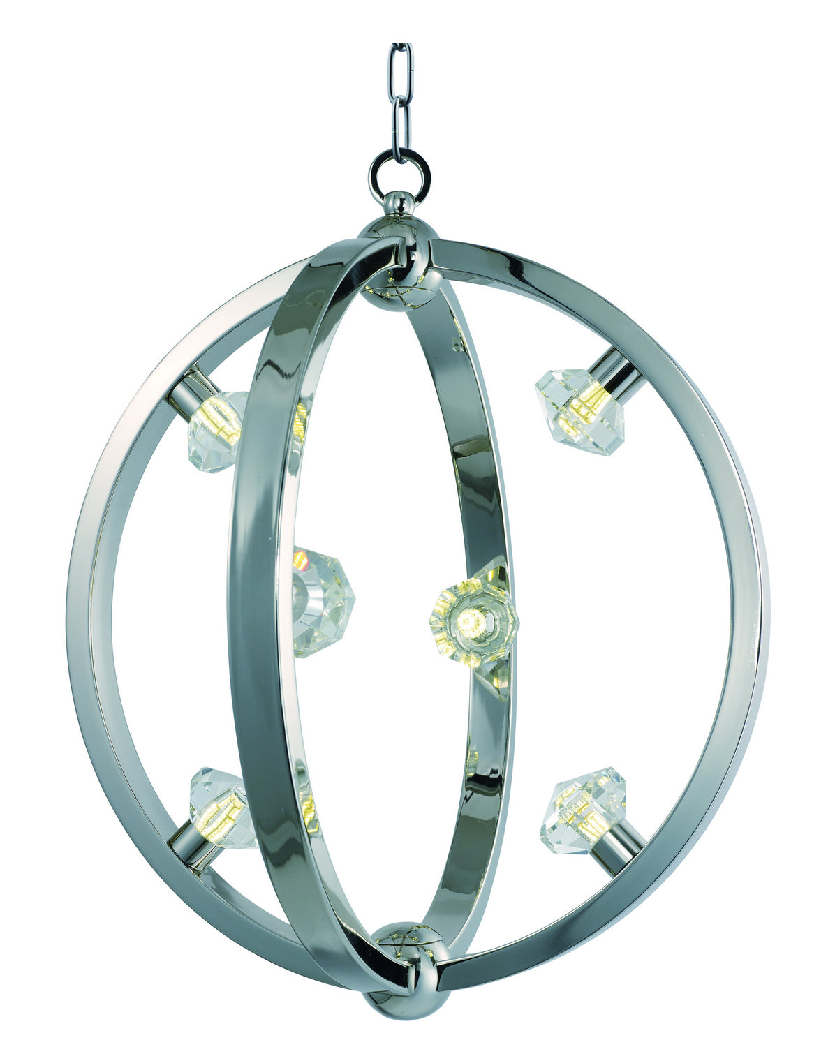 Éclairage LED Equinox Maxim 39102BCPN Suspension en nickel poli