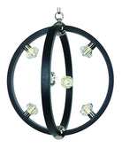 Éclairage LED Equinox Maxim Lighting 39102BCTXBPN Suspension en noir texturé / nickel poli