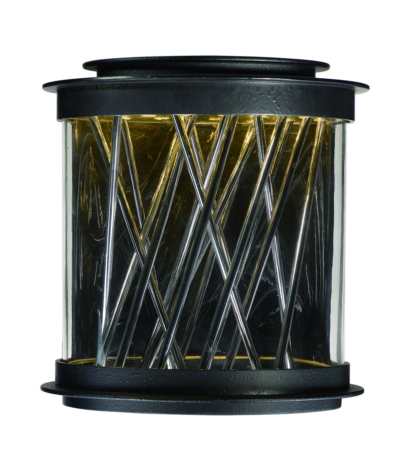 Éclairage extérieur Maxim Lighting 53495CLTEPC Bedazzle Murale en finition ébène texturée / chrome poli