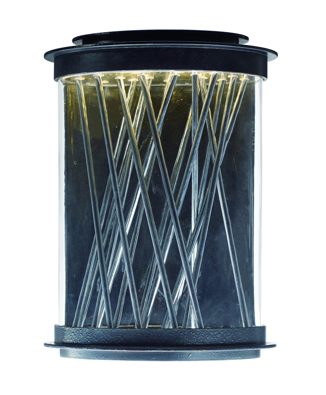 Éclairage extérieur Maxim Lighting 53497CLTEPC Bedazzle Murale en finition ébène texturée / chrome poli