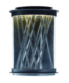 Éclairage extérieur Maxim Lighting 53497CLTEPC Bedazzle Murale en finition ébène texturée / chrome poli