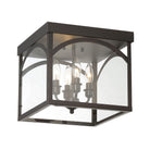 Savoy House - 6-3058-4-13 - Four Light Flush Mount - Garrett - English Bronze