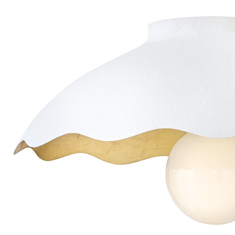Lark 84241TXP Darla Plafonnier en plâtre texturé