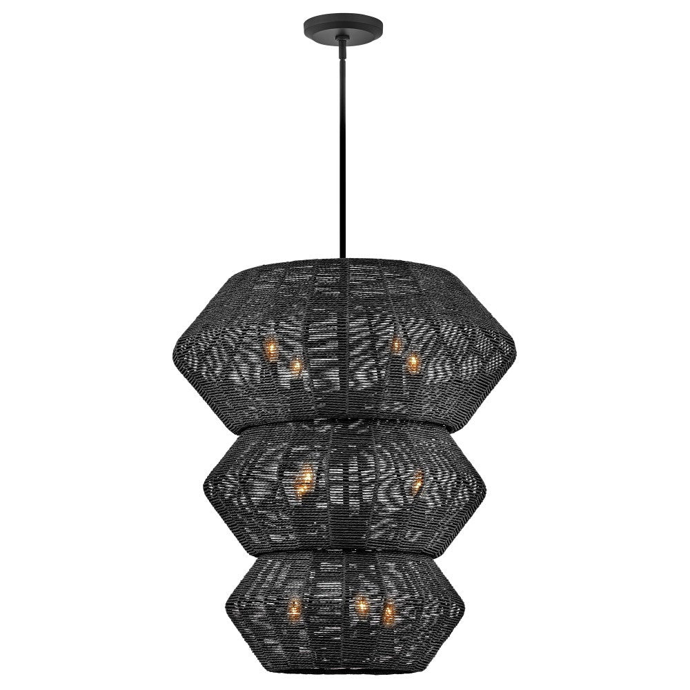 Hinkley Lighting 40388BLK Luca Multi Tier Chandelier in Black