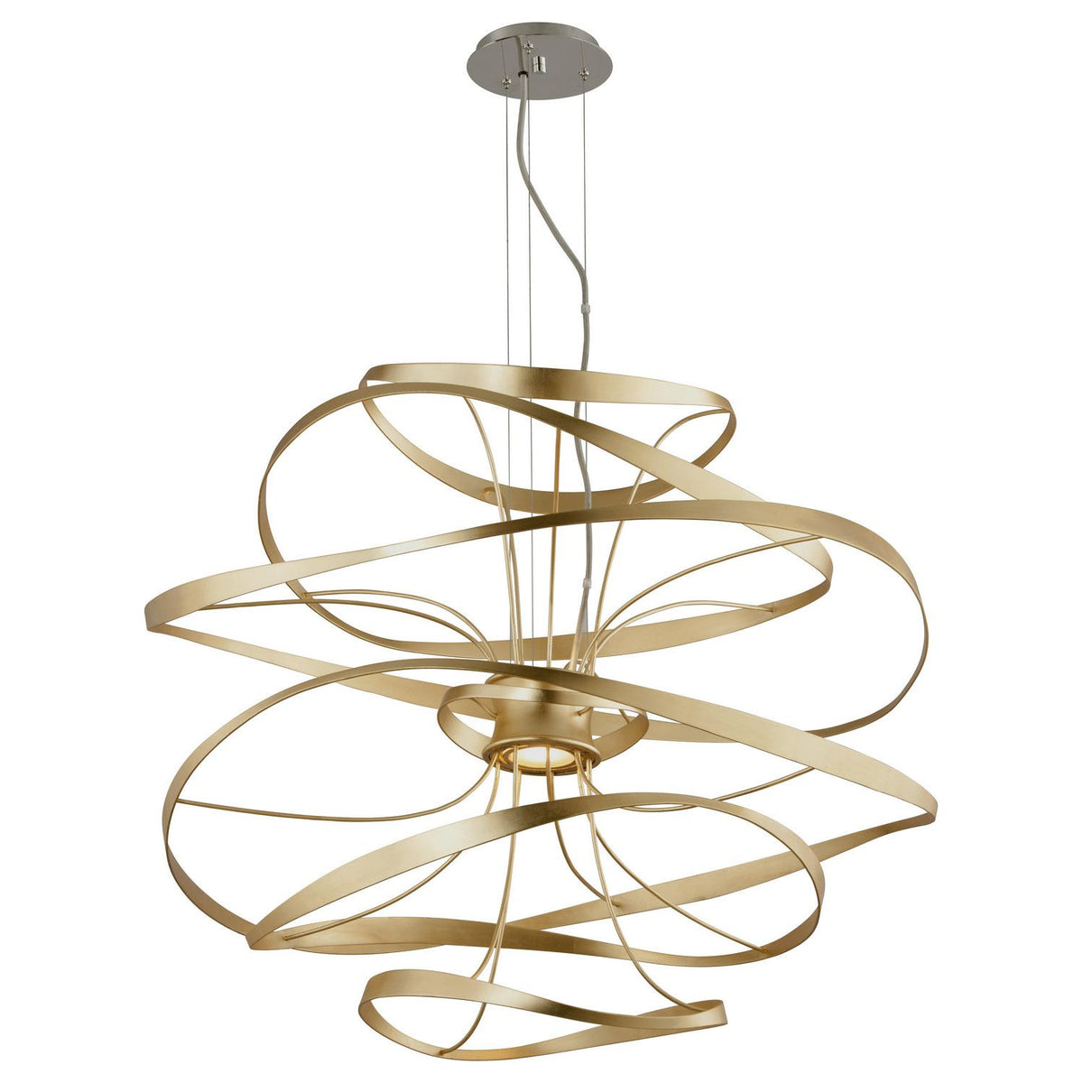 Corbett Lighting - 216-43-GL/SS - LED Chandelier - Calligraphy - Gold Leaf W Polished Stainless