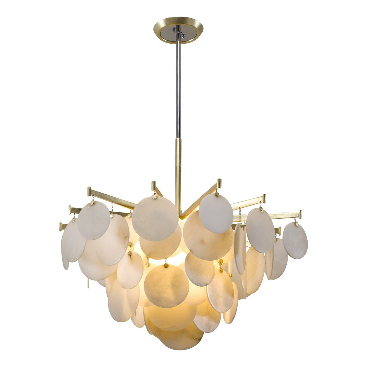 Corbett Lighting - 228-44-GL/SS - One Light Chandelier - Serenity - Gold Leaf