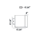 Eurofase Canada - 28285-021 - LED Outdoor Wall Mount - Crest - Graphite Grey
