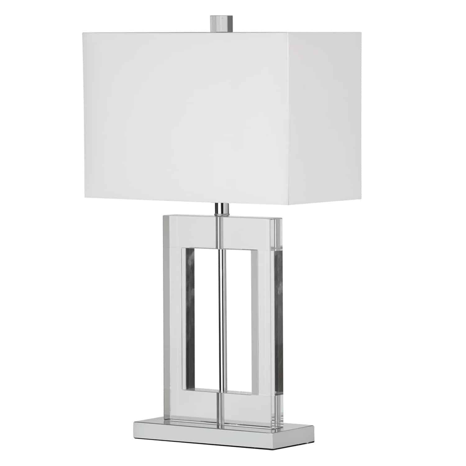 Dainolite Canada - C52T-PC - One Light Table Lamp - Crystal - White