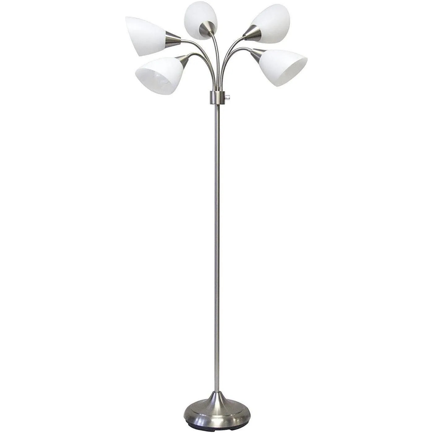 Adesso Home - 7205-22 - Five Light Floor Lamp - Five Light - Brushed Steel