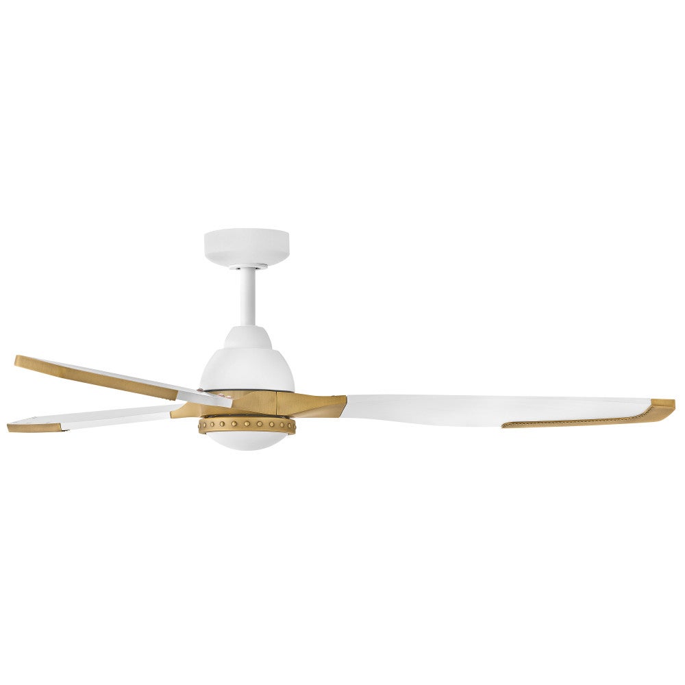Éclairage intelligent Hinkley Lighting 906760FMW-LDD Aileron LED Ventilateur  en blanc mat