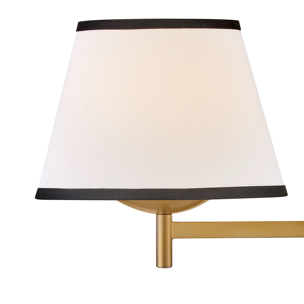 Hinkley Lighting 47510LCB-OW Sonia Swing Arm Sconce in Lacquered Brass