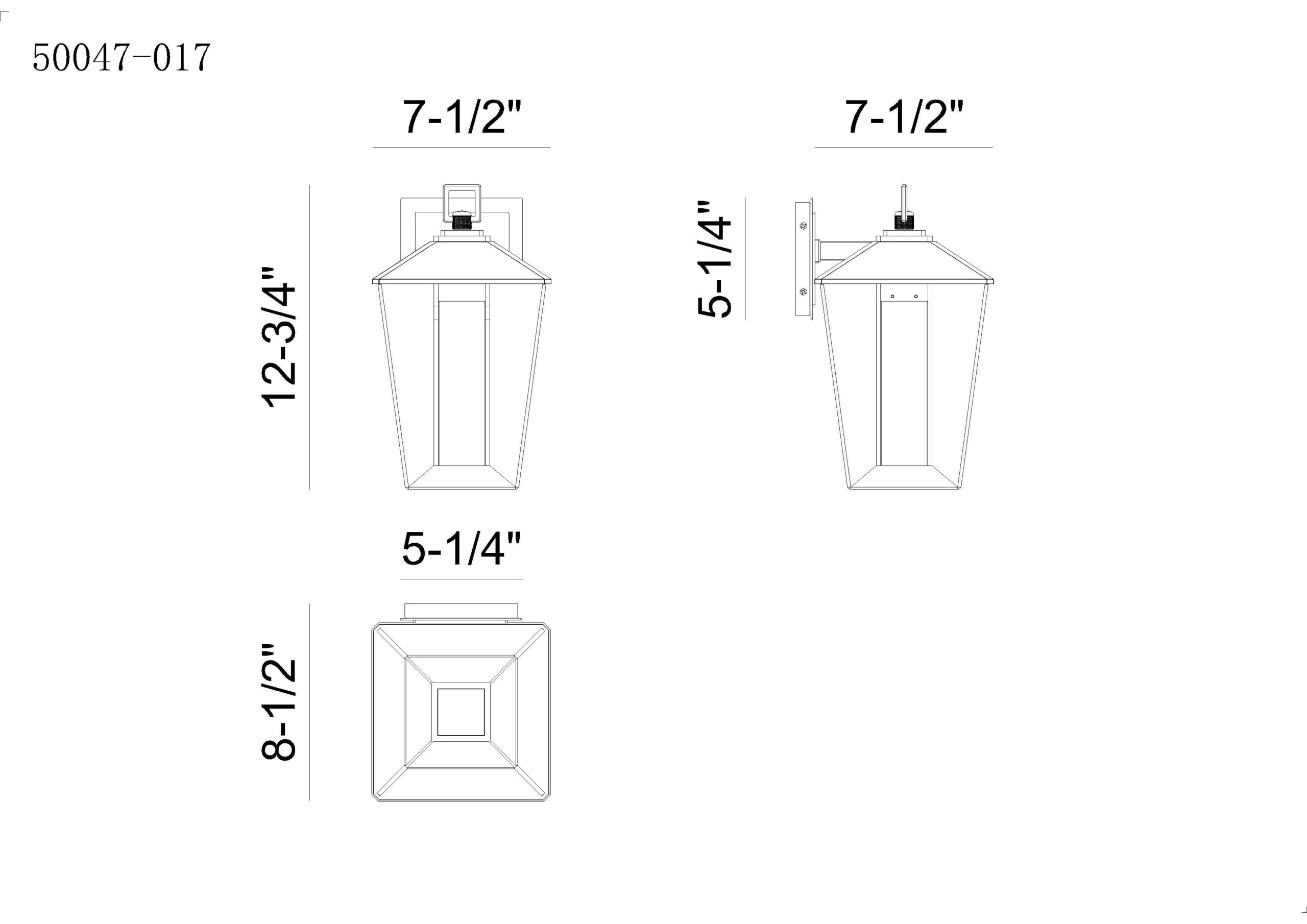 Europhase 50047-017 Andson LED Extérieur Murale mélange laiton-sable noir