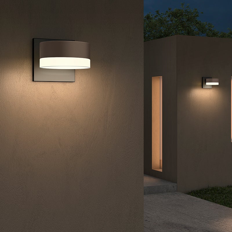 Sonneman 7300.PC.PL.74-WL REALS Downlight LED Wall Sconce in Textured Gray