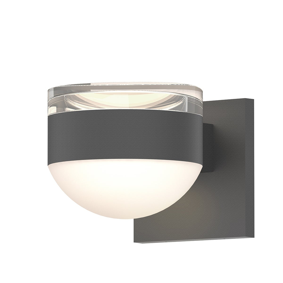 Sonneman 7302.FH.DL.74-WL REALS Up/Down LED Wall Sconce in Textured Gray