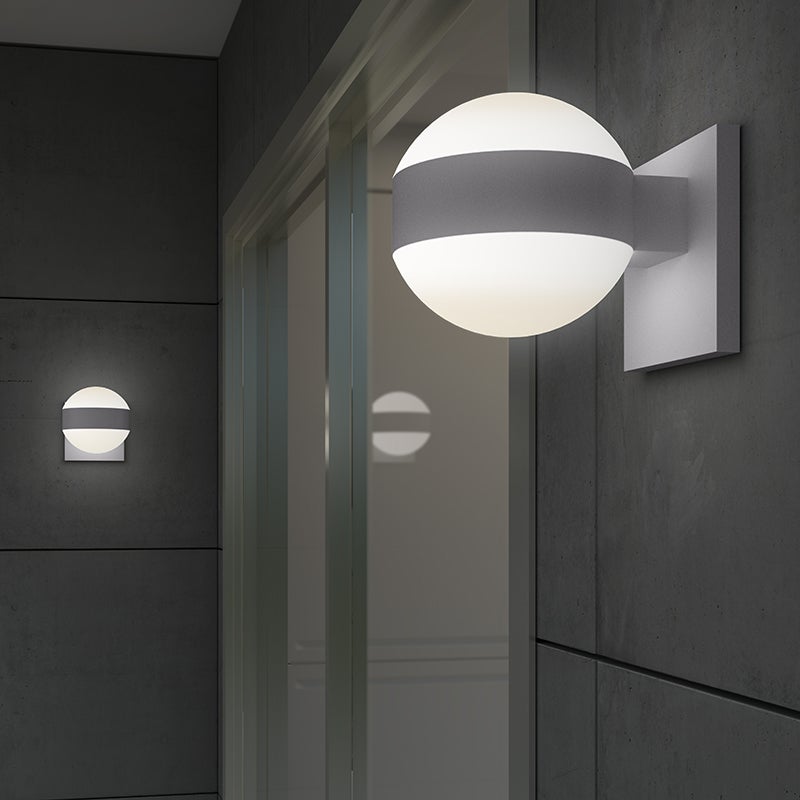 Sonneman 7302.FH.DL.74-WL REALS Up/Down LED Wall Sconce in Textured Gray