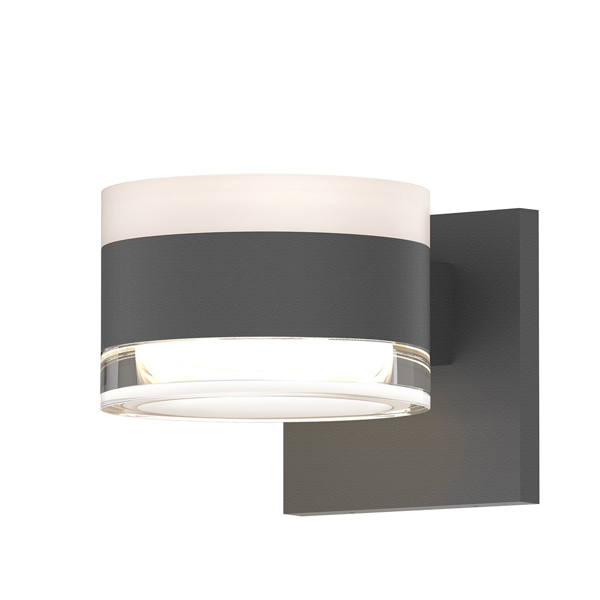 Sonneman 7302.FW.FH.74-WL REALS Up/Down LED Wall Sconce in Textured Gray