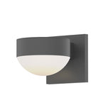 Sonneman 7302.PL.DL.74-WL REALS Up/Down LED Wall Sconce in Textured Gray