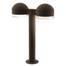 Sonneman 7306.DC.FH.72-WL REALS LED Double Bollard with Dome Cap in Textured Bronze