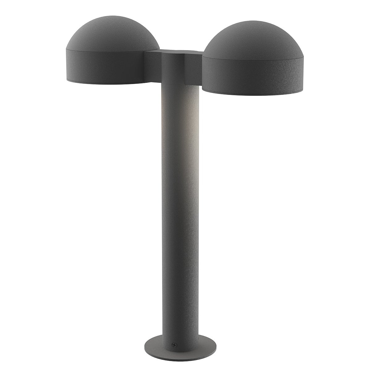 Sonneman 7306.DC.PL.74-WL REALS LED Double Bollard with Dome Cap in Textured Gray