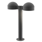 Sonneman 7306.DC.PL.74-WL REALS LED Double Bollard with Dome Cap in Textured Gray