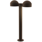 Sonneman 7307.DC.PL.72-WL REALS LED Double Bollard with Dome Cap in Textured Bronze