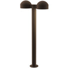 Sonneman 7308.DC.PL.72-WL REALS LED Double Bollard with Dome Cap in Textured Bronze