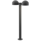 Sonneman 7308.DC.PL.74-WL REALS LED Double Bollard with Dome Cap in Textured Gray