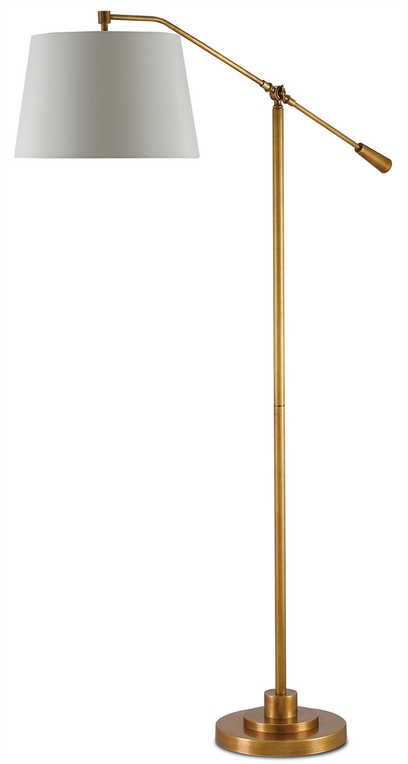 Currey and Company - 8000-0002 - One Light Floor Lamp - Maxstroke Collection - Antique Brass