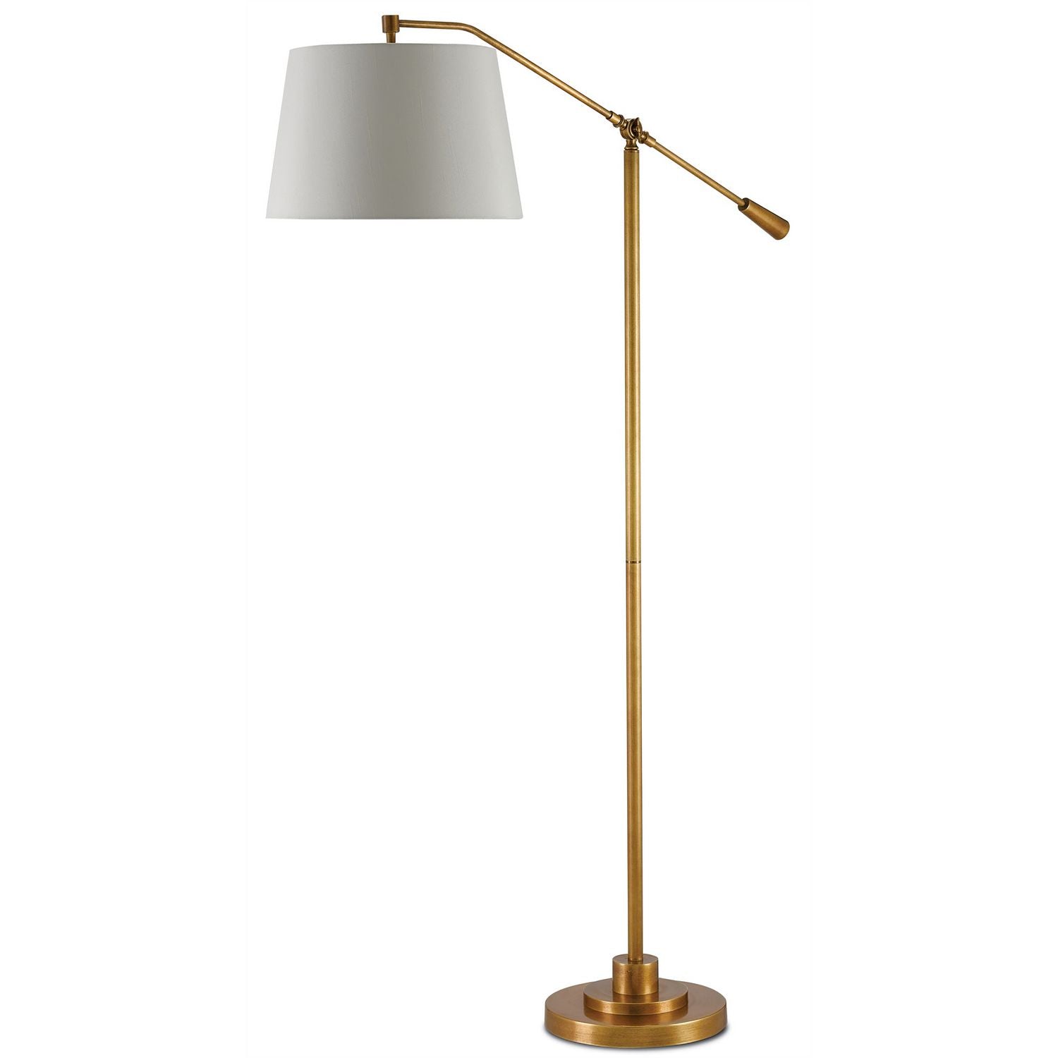 Currey and Company - 8000-0002 - One Light Floor Lamp - Maxstroke Collection - Antique Brass