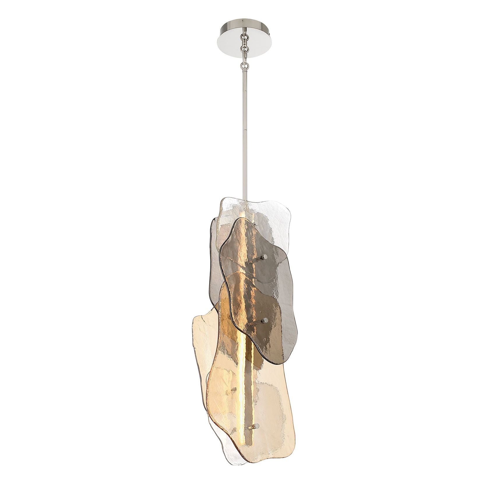 Europhase 50463-015 Grotto LED Suspension en nickel poli