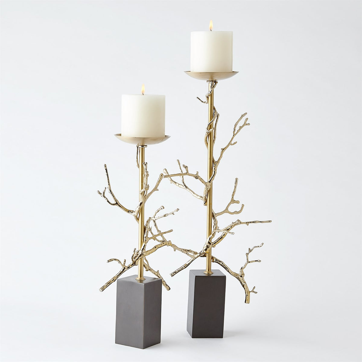 Bougeoir en forme de brindille